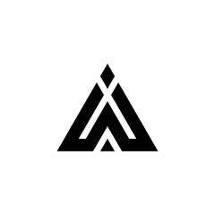 A Letter Logo Template vector icon illustration design