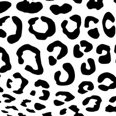 Cheetah, Leopard or Jaguar (Big Cat Family) Motifs Pattern. Animal Print-Series. Vector Illustration  