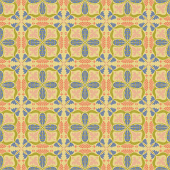 Floral Seamless Pattern Background Garden Nature Damask Aboriginal Ornament Art