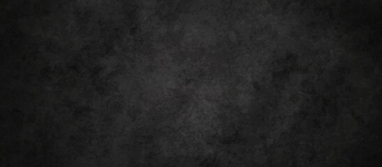 Fototapeta na wymiar Blackchalk board and Black stone concrete grunge bacdrop texture background anthracite panorama. Panorama dark grey black slate background or texture. 