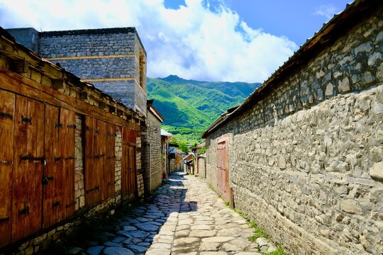 Altes Dorf Lahic Aserbaidschan 