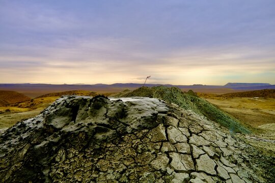 Qobustan unglaubliche Landschaft der Schlammvulkane Aserbaidschan 