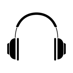 Headphones icon. Earphone symbol. Vector illustration isolated on white.