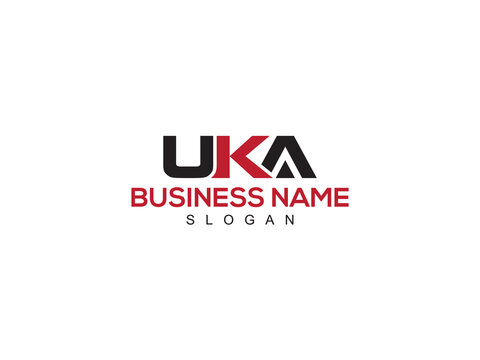 Simple UKA Logo Icon, Monogram uka Logo Letter Vector Art For Modern Business