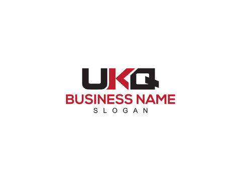 Simple UKQ Logo Icon, Monogram ukq Logo Letter Vector Art For Modern Business