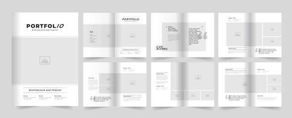 Architecture Portfolio Design or Portfolio Template Design