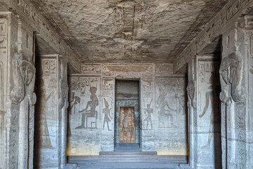 Abu Simbel, Temple of Ramses II, Egypt - obrazy, fototapety, plakaty