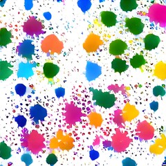 Abstract colorful background with splashes. Textured grunge seamless pattern.