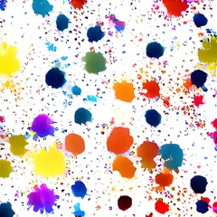 Paint splatter seamless pattern. Repeated abstract pattern. Background color splash. Grunge ink texture. Spray spatter blot. Repeating brush stroke wallpaper for design prints. illustration