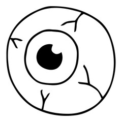 Scary eye doodle