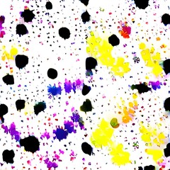 Seamless pattern from color splashes and smudges. Fashion camouflage.