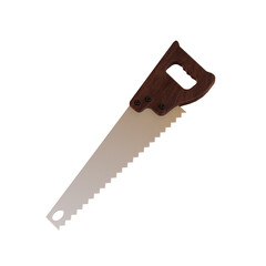 Project tools 3d Illustration, Wood saws