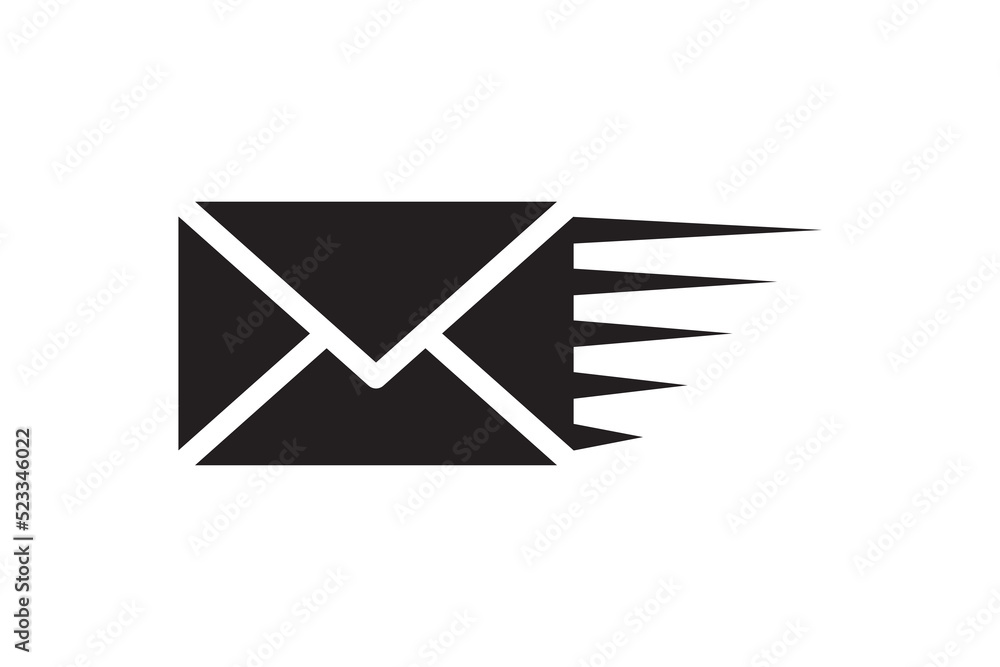 Poster mail icon vector sign. letter envelope symbol. message send to address illustration.
