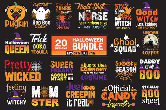 Halloween t shirt design bundle Part 5