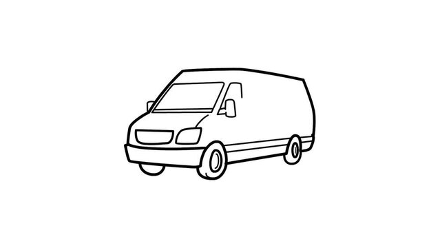 Van Sketch and 2d animation, Vehicle