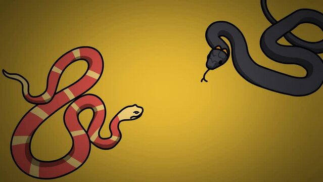 snakes Sketch and 2d animation