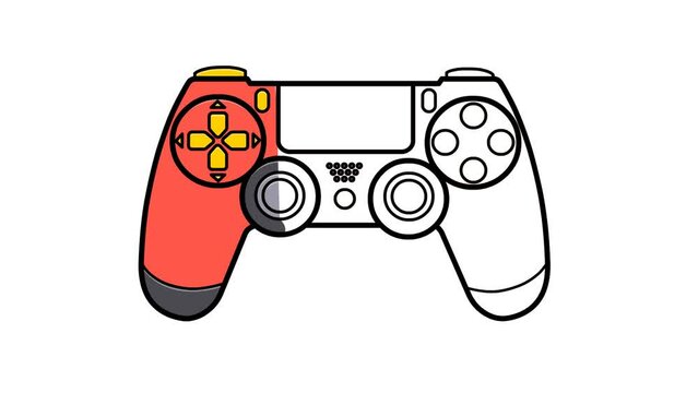 gamepad, videogame, joystick, joypad animation Sketch and 2d animated
