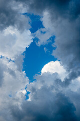 Blue Sky through clouds