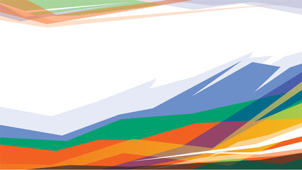 Abstract colorful polygonal random shaped spikes.