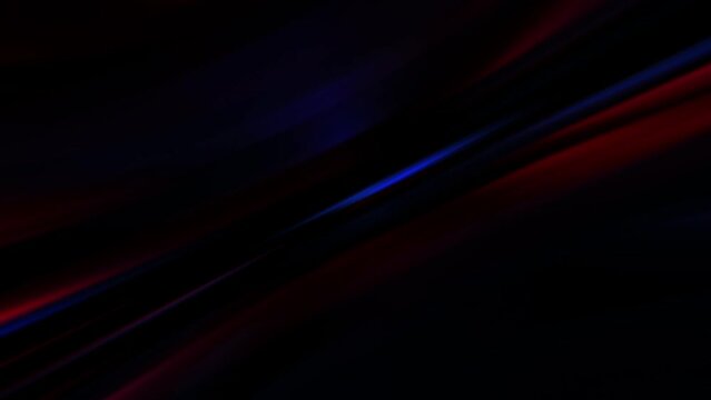 Dark trendy modern gaming background with glowing red and blue flickering light beams or rays. Full HD and looping abstract motion background animation.