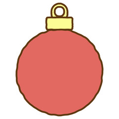 bauble merry christmas decoration, doodle ball pastel drawing, transparent png