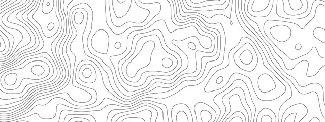 Abstract design with black and white background pattern with vector design . Modern design with white Background of the topographic map. Topographic map lines, contour background. Geometric background