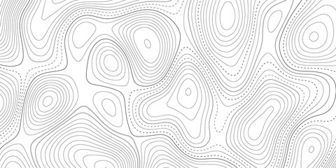 Abstract design with black and white background pattern with vector design . Modern design with white Background of the topographic map. Topographic map lines, contour background. Geometric background