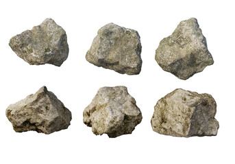 stone Different shapes on a transparent background