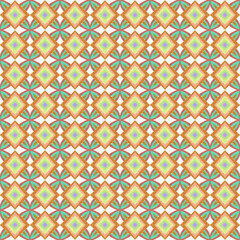 flower and yellow diamond ikat and ethnic fabric pattern background, geometric trendy shape decoration fashion.