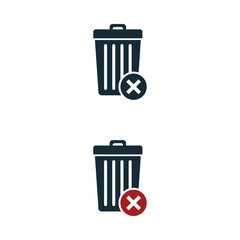 Trash Can Do Not Discard Icon Design Template Elements