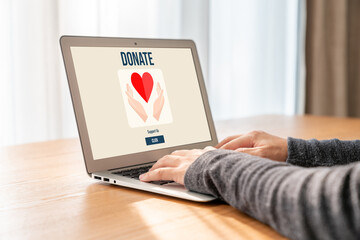 Online donation platform offer modish money sending system for people to transfer on the internet