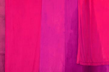 Colorful pink cloths