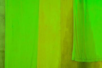 Colorful green yellow cloths