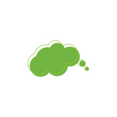 Speech bubble icon  flat design illustration