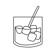 A collection of vector symbols in a fashionable flat style on a white background.A set of icons with drinks,A set of cold drinks,cocktail