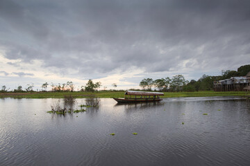 Fototapeta na wymiar Itaya river, Iquitos, Peru.