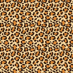Seamless vector pattern of leopard skin and fur in high quality.