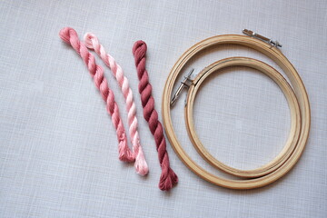  Embroidery Hoop and Embroidery threads