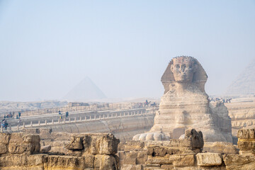 Giza Plateau, Great Pyramid, Pyramid of Khafre, Menkaure, Sphinx, Egypt