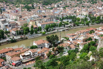 Historic mansions in Amasya, Turkey - Amasya is located in the north of Anatolia, in the inner part of the Middle Black Sea Region.