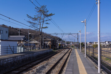 Scenery of JR Ichiba Station, Ono City, Hyogo Prefecture.