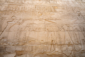 Fototapeta na wymiar Temple at Karnak, Temple of Amon Ra, Egypt