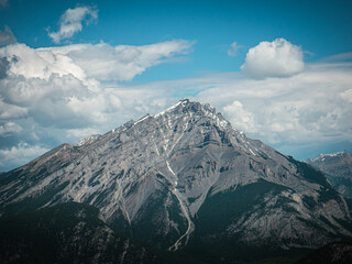 mountains and clouds