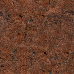 Contrast brown granite texture with dark cracks. Seamless square background, tile ready. Stone...