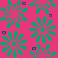 Seamless pattern with floral graphic
ornament