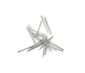 Metal Nail Pile Isolated