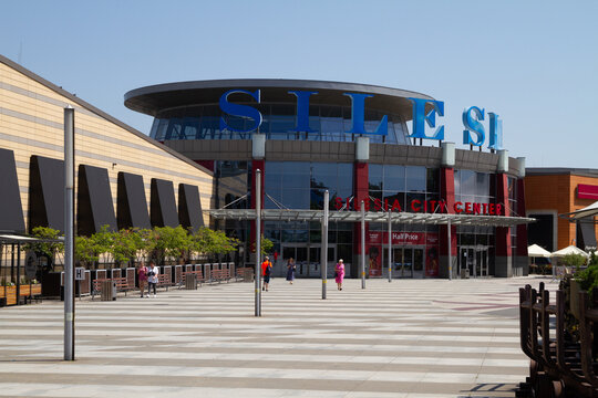 Silesia City Center shopping mall in Katowice, located on the site of former coal mine KWK Gottwald on July 21, 2022 in Katowice, Poland.