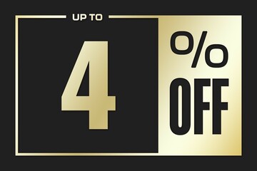 4 Price labele sale promotion market. template special