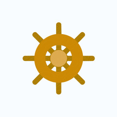 Obraz premium ship steering wheel