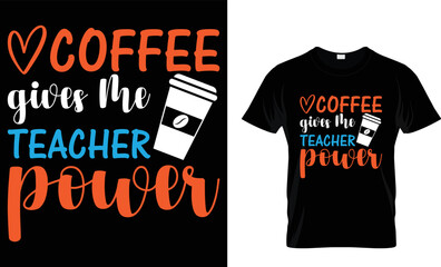 coffee T-shirt design template 
